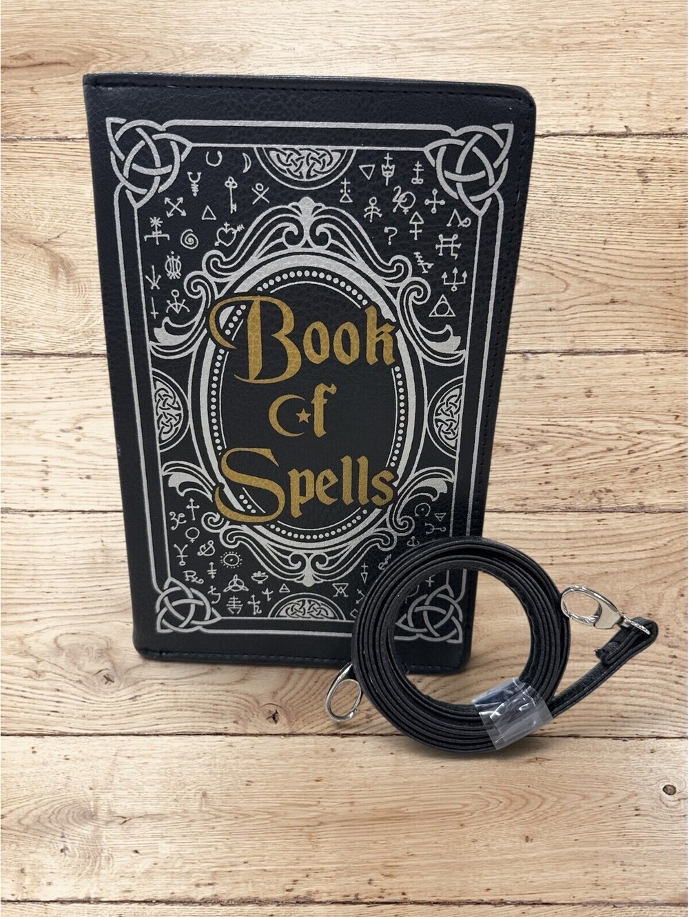 Book of Spells Purse Gothic Witchy Occult Grimoire Halloween Crossbody Clutch